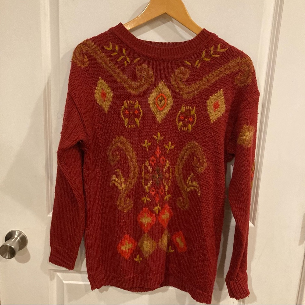 Vintage‎ Mohair Wool Grandpa Sweater Size Small